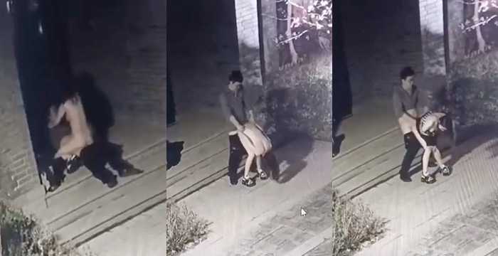 【抖音热瓜】兰州老街大街直接野战监控视频完整版巷战玩的就是刺激.