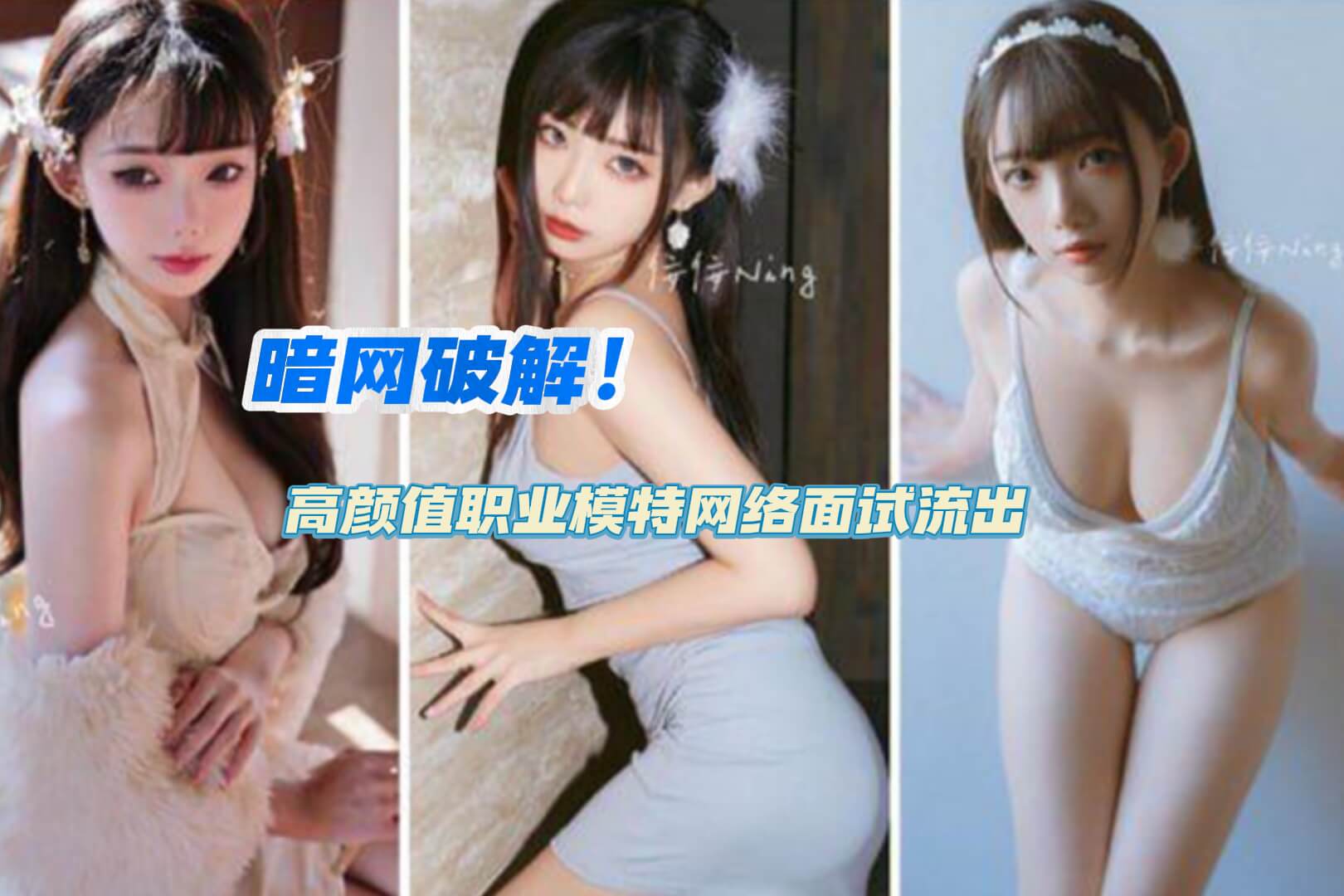 暗网破解！价值几千大洋的高颜值职业模特网络面试流出.