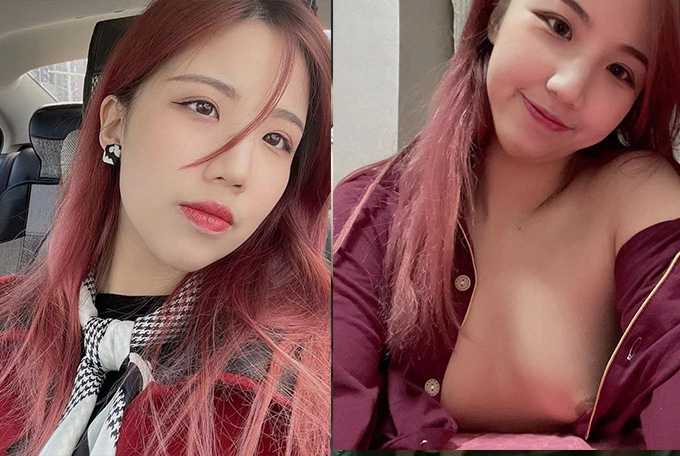 在楼道玩露出口交，简直就是母狗一条。