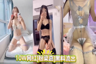 10W网红[粉梁嘉]黑料流出-黑丝网红泄密